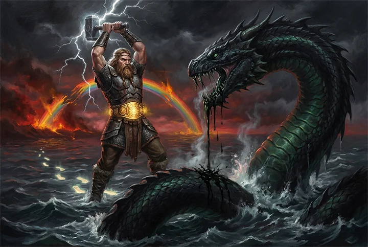 Thor vs Jörmungandr